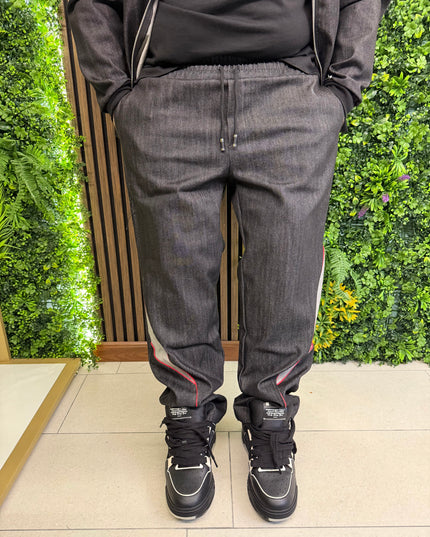 COORDINATO JEANS NERO E BLU