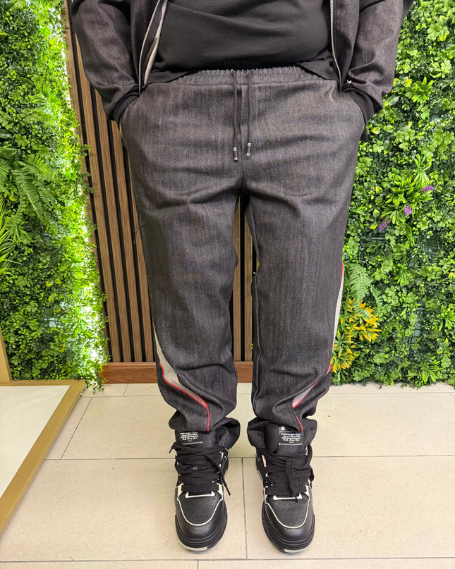 COORDINATO JEANS NERO E BLU