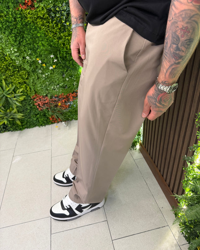 PANTALONE FONDO AMPIO MEZZA MOLLA E BOTTONE