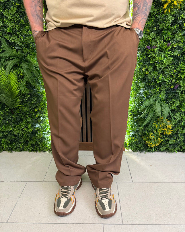 PANTALONE FONDO AMPIO MEZZA MOLLA E BOTTONE