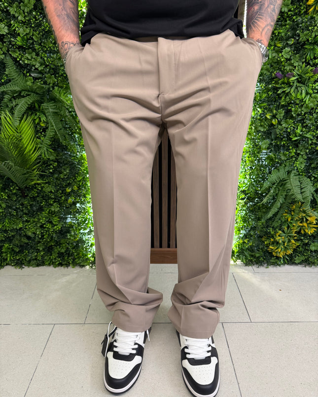 PANTALONE FONDO AMPIO MEZZA MOLLA E BOTTONE