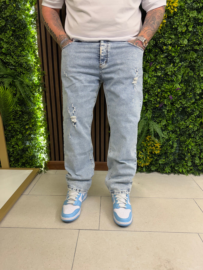 Jeans BAGGY Lavaggio Levi’s Con Strappi (VEINS)