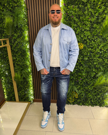 Giubbino Colorato Con Bottoni A Pressione