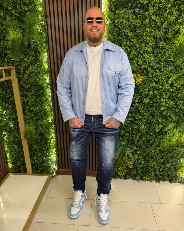 Giubbino Colorato Con Bottoni A Pressione