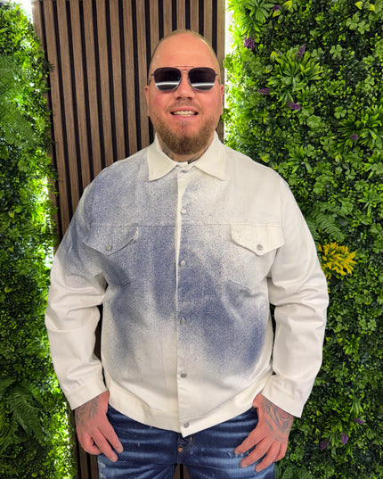 Giubbino Sfumato Con Bottoni a Pressione