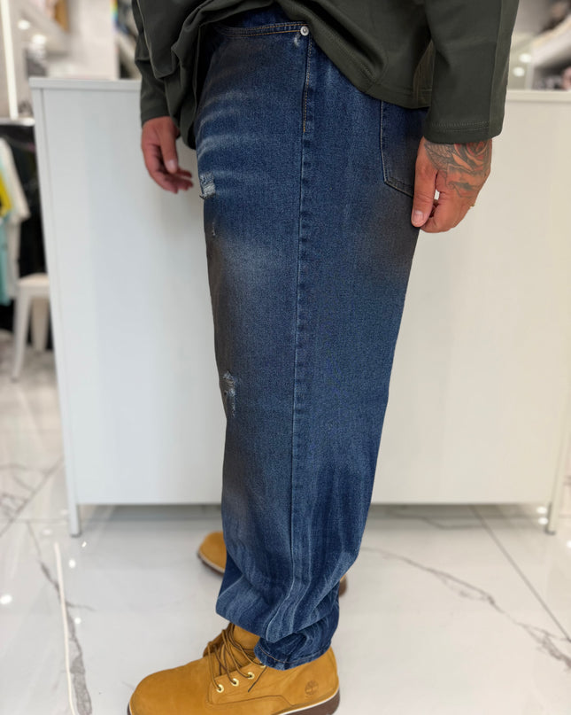 JEANS SUPER BAGGY “SPORCATO”