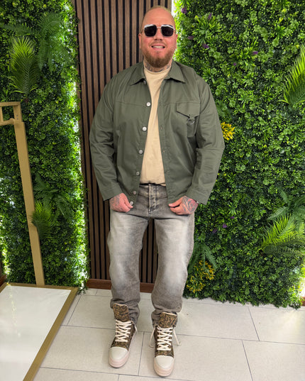 Giubbino Colorato Con Bottoni A Pressione