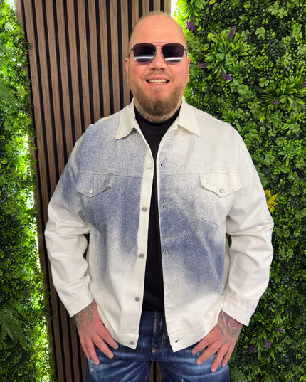 Giubbino Sfumato Con Bottoni a Pressione