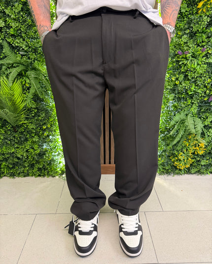 PANTALONE FONDO AMPIO MEZZA MOLLA E BOTTONE