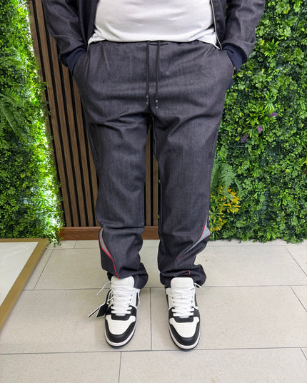 COORDINATO JEANS NERO E BLU