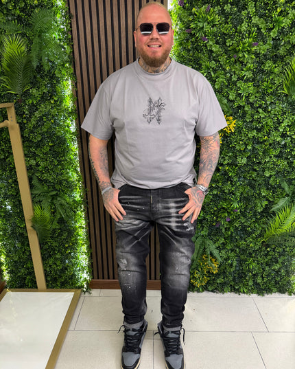 Jeans Mod Dsq2 BLACK Strappi (SPARTAN)