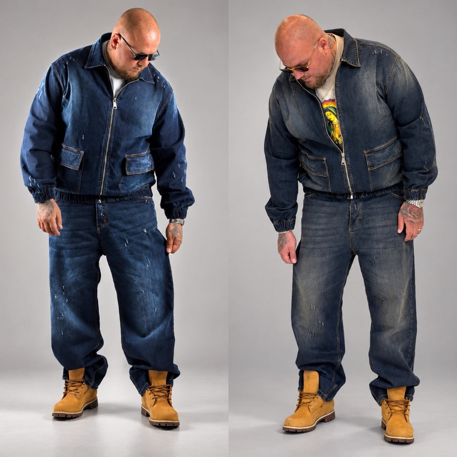 COORDSET JEANS SUPER BAGGY “CP” (DUE LAVAGGI)