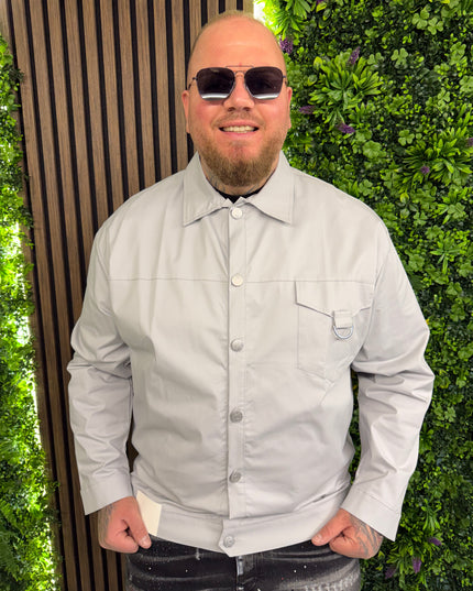 Giubbino Colorato Con Bottoni A Pressione