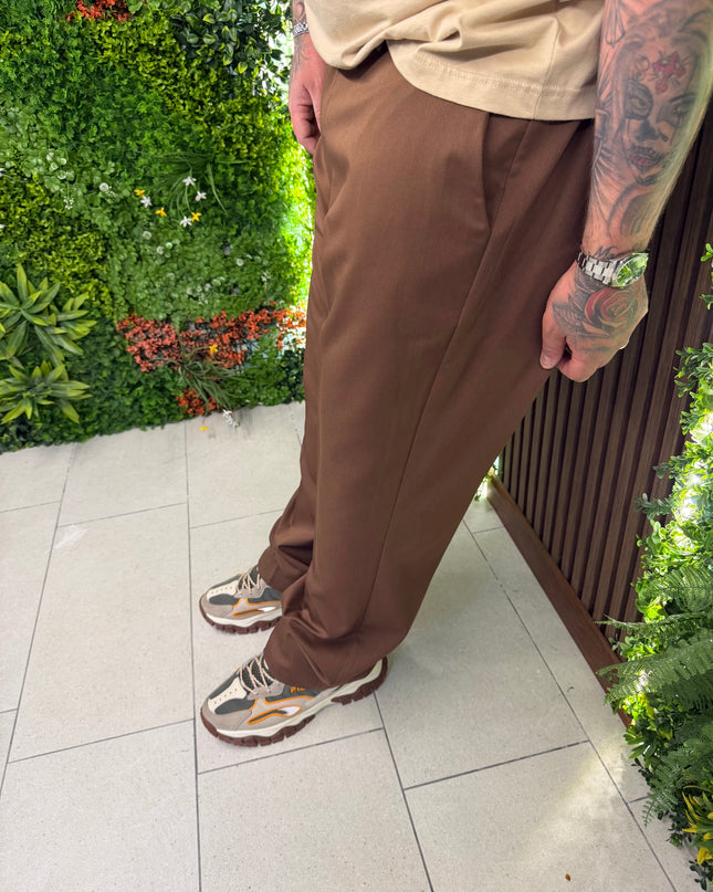 PANTALONE FONDO AMPIO MEZZA MOLLA E BOTTONE