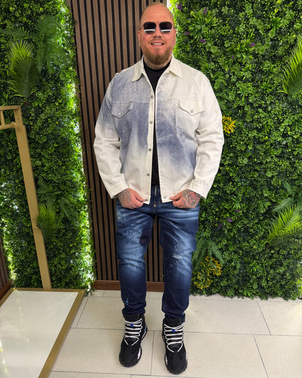 Giubbino Sfumato Con Bottoni a Pressione