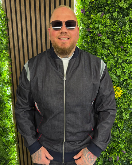 COORDINATO JEANS NERO E BLU