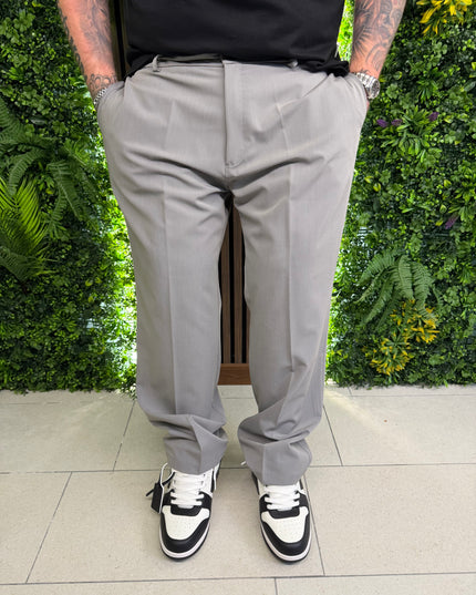 PANTALONE FONDO AMPIO MEZZA MOLLA E BOTTONE