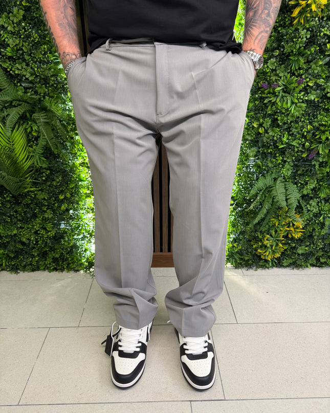 PANTALONE FONDO AMPIO MEZZA MOLLA E BOTTONE