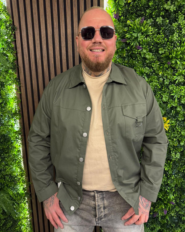 Giubbino Colorato Con Bottoni A Pressione