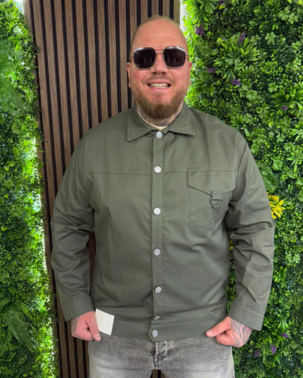 Giubbino Colorato Con Bottoni A Pressione